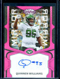 2023 Panini Certified Quinnen Williams Mirror Pink Autograph /75 Jets