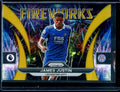 2022/23 Panini Prizm James Justin Fireworks Gold /10 Leicester City