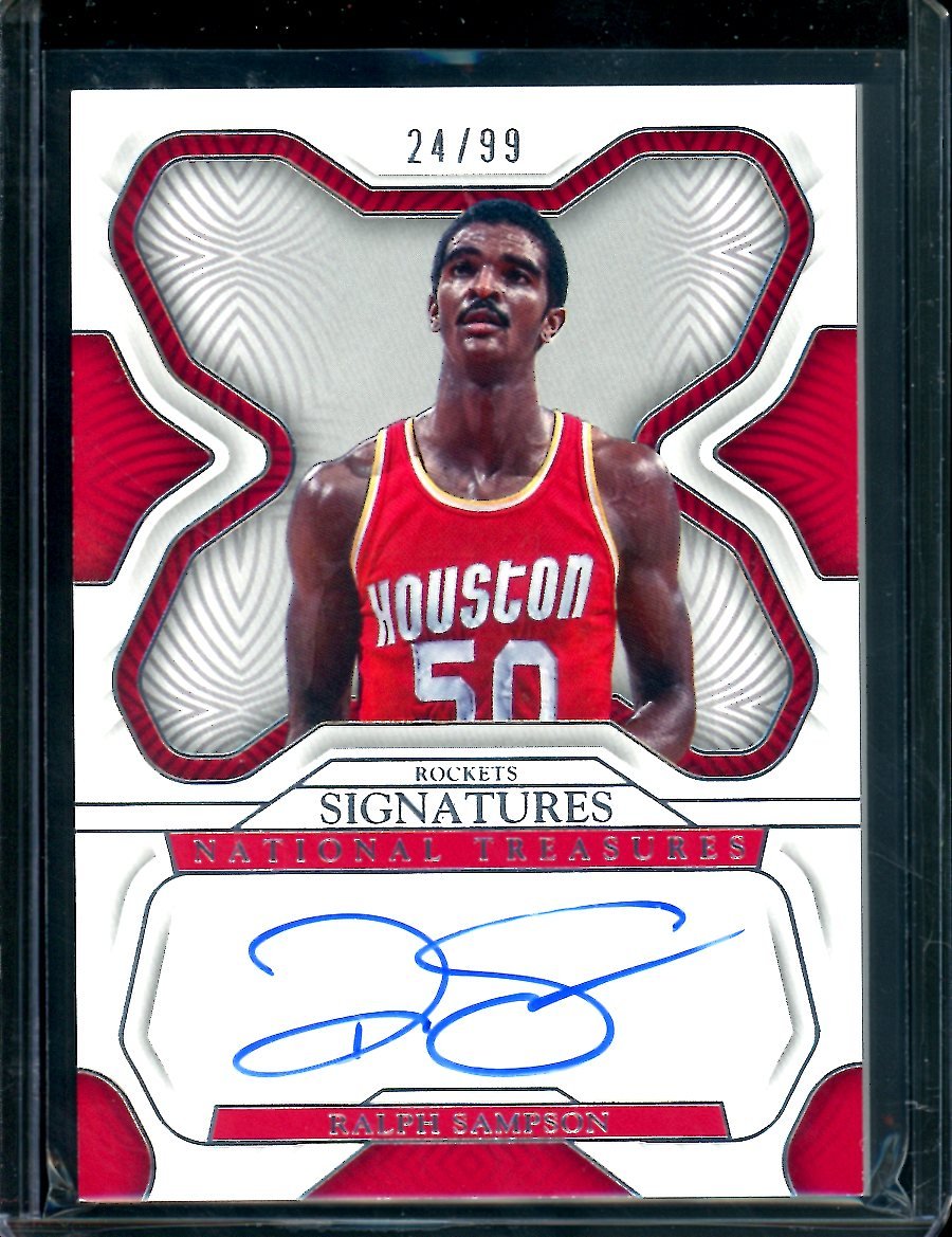2022/23 Panini National Treasures Ralph Sampson Auto /99 Rockets
