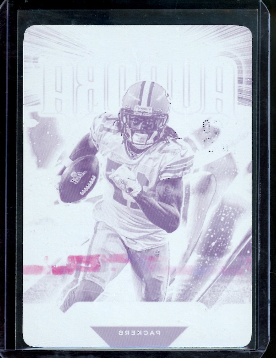 2022 Panini Prizm Davante Adams Printing Plate 1/1 Raiders