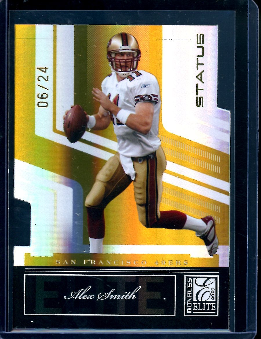 2007 Panini Elite Alex Smith Status /24 49ers