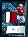 2022 Panini Spectra Trey McBride Rookie RPA Blue Disco /60 Cardinals
