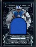 2022 Panini Obsidian Jameson Williams Rookie Unbreakable Patch /125 Lions