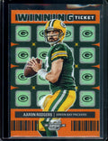 2022 Panini Contenders Optic Aaron Rodgers Winning Ticket Orange /50 Packers