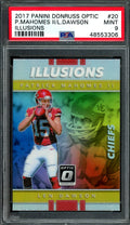 2017 Panini Optic Patrick Mahomes II/Len Dawson Rookie Illusions PSA 9 Chiefs