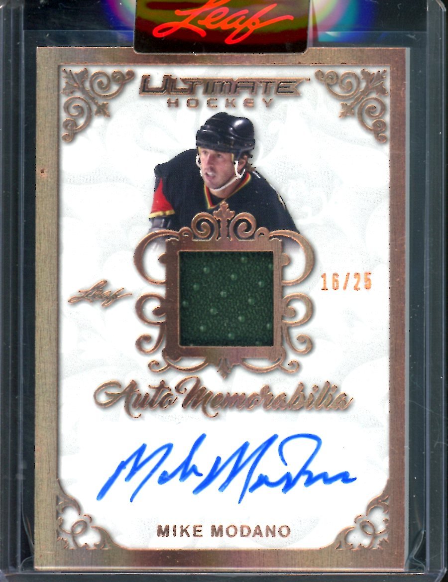2023 Leaf Ultimate Hockey Mike Modano Patch Auto /25