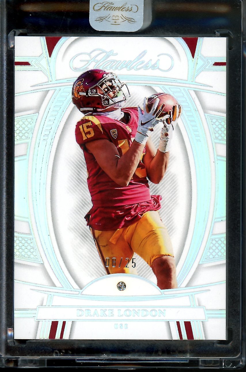 2023 Panini Flawless Collegiate Drake London Diamond /25 USC