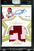 2023 Panini Flawless Collegiate Jalen Hurts Star Swatch Signatures Patch Auto /10 Oklahoma