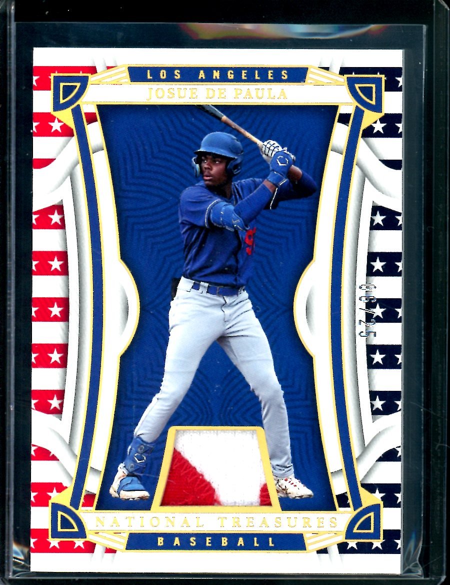 2023 Panini National Treasures Josue De Paula Patch /25 Dodgers