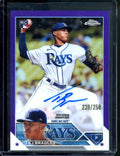 2023 Topps Chrome Taj Bradley Rookie Auto Purple /250 Rays
