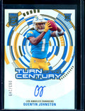 2023 Panini Elite Quentin Johnston Rookie Turn of the Century Auto /249 Chargers