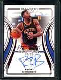 2022/23 Panini Immaculate RJ Barrett Sophisticated Signatures Auto /25 Knicks