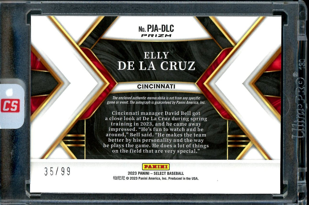 2023 Panini Select Elly De La Cruz Rookie RPA Silver /99 Reds