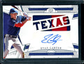 2023 Panini National Treasures Evan Carter Texas Patch Auto /99 Rangers