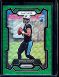 2023 Panini Prizm Bryce Young Rookie Green Wave Panthers