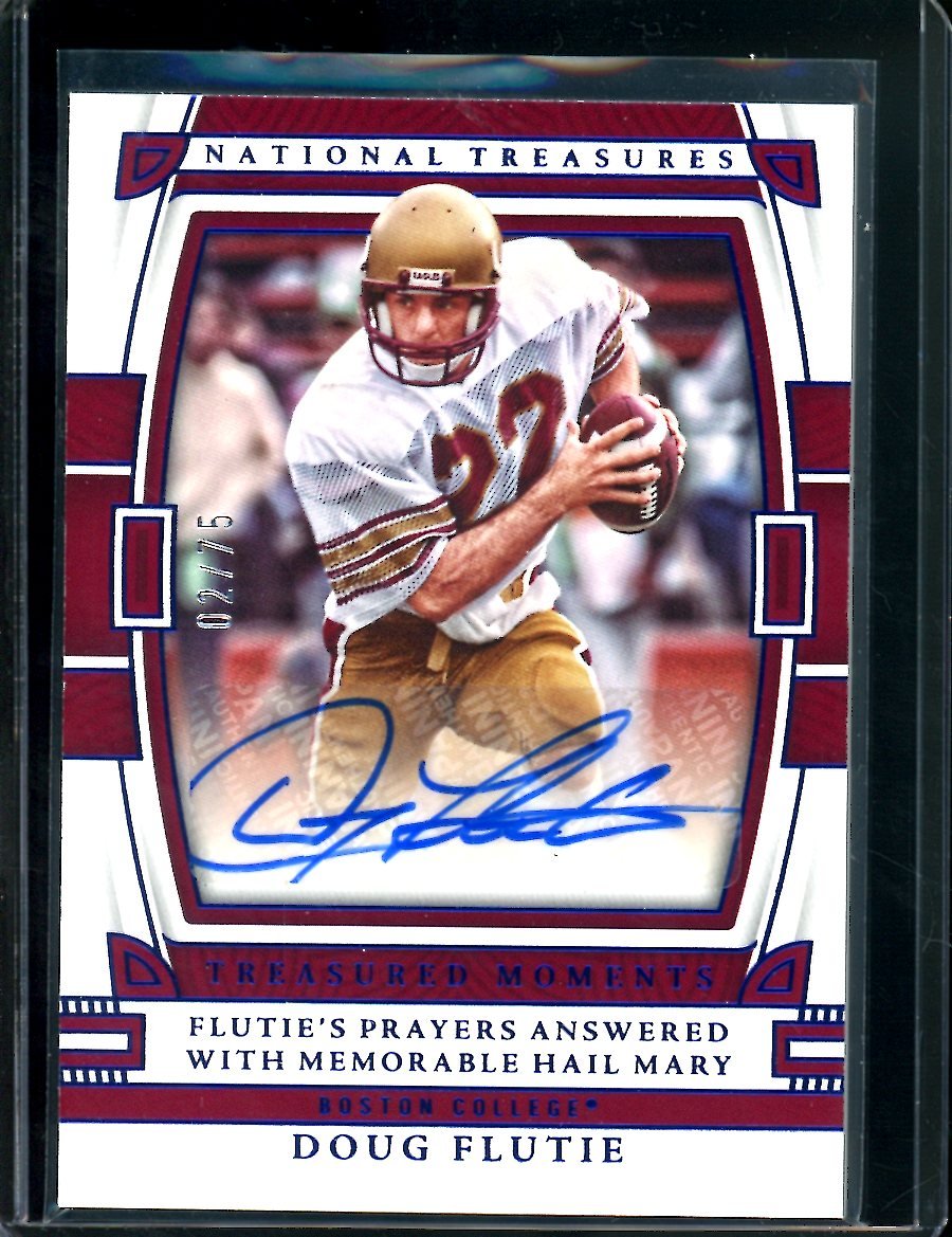 2023 Panini National Treasures Collegiate Doug Flutie Treasured Moments Auto /75 Boston College