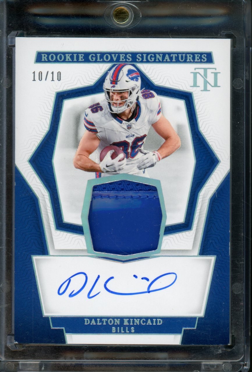 2023 Panini National Treasures Dalton Kincaid Rookie Gloves Signatures Patch Auto /10 Bills