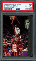 1993 Classic 4 Sport Shaquille O'Neal McDonald's PSA 8.5 Tigers