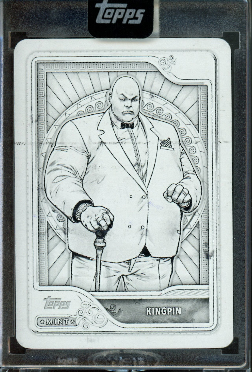 2026 Topps Mint Kingpin 1/1 Printing Plate Encased Black