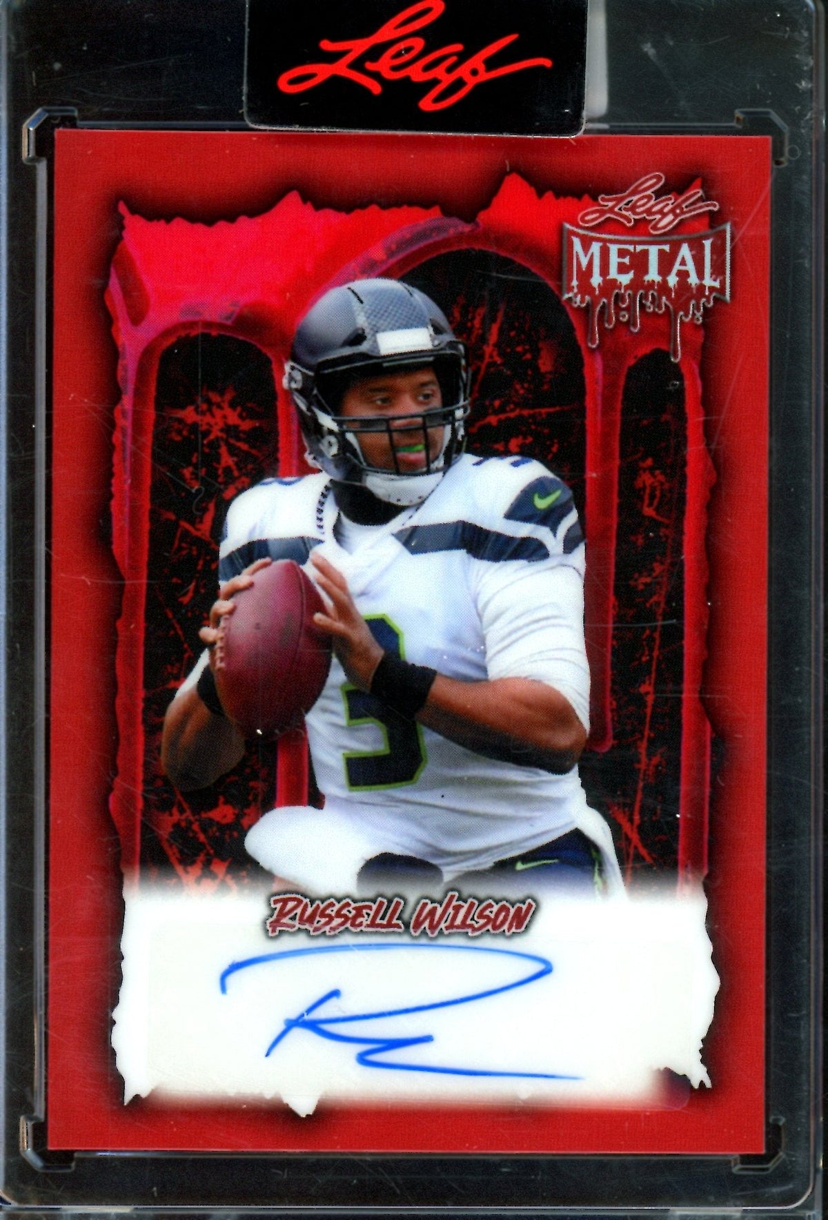 2025 Leaf Metal Russell Wilson Encased Autograph /13 Seahawks