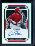 2021 Panini Prizm Alec Burleson Silver Autograph Cardinals
