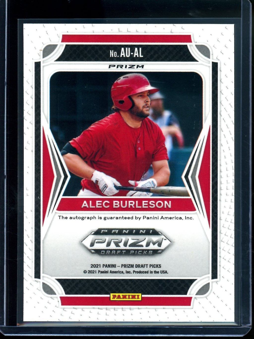 2021 Panini Prizm Alec Burleson Silver Autograph Cardinals