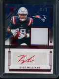2025 Panini Impeccable Kyle Williams Rookie RC Patch Autograph /75 Patriots