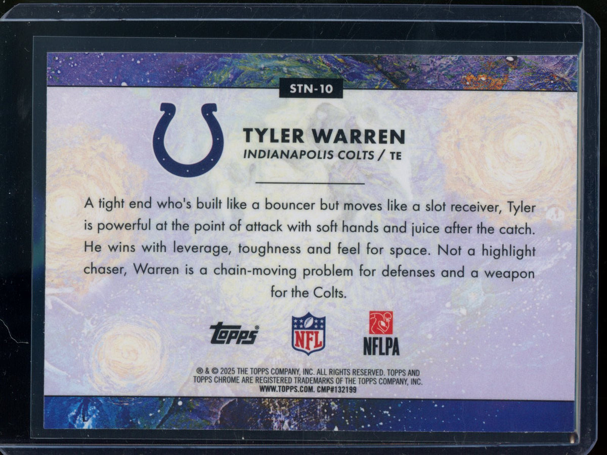 2025 Topps Chrome Cosmic Tyler Warren Rookie RC Stars In the Night SP Colts