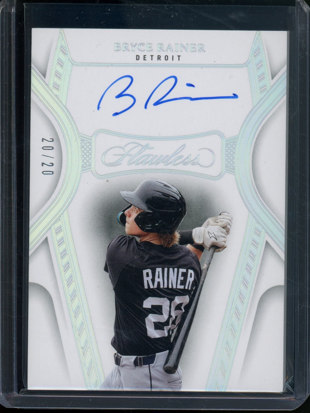 2025 Panini Flawless Bryce Rainer Autograph /20 Tigers