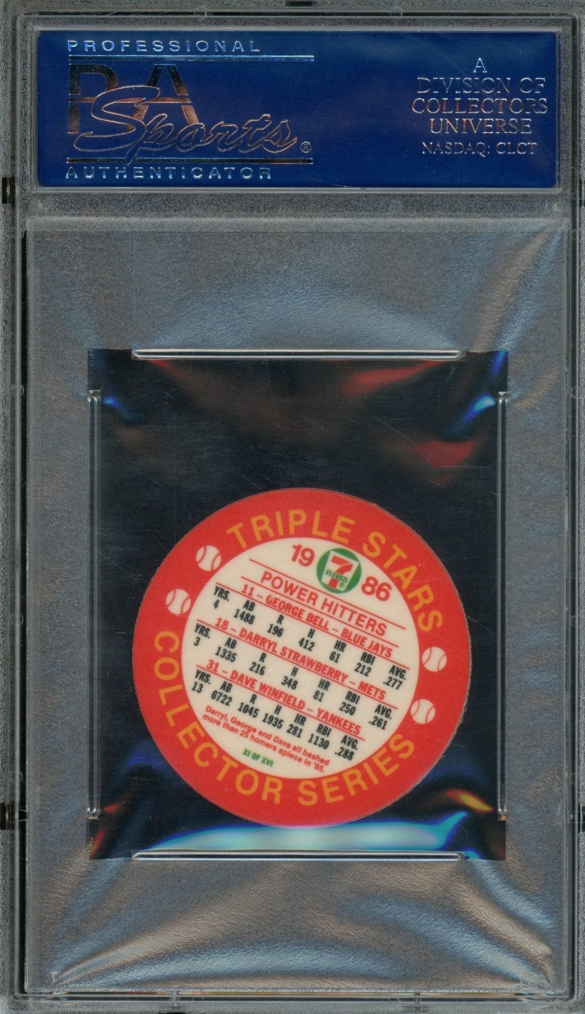 1986 Slurpee Coin Power Hitters #XI PSA 10