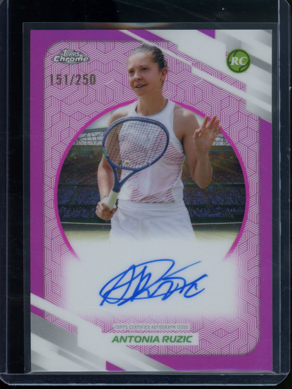 2026 Topps Chrome Antonia Ruzic Rookie RC Pink Refractor Autograph /250