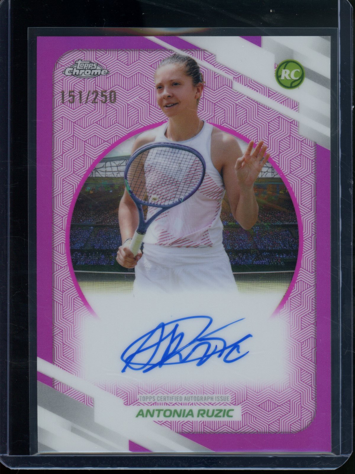 2026 Topps Chrome Antonia Ruzic Rookie RC Pink Refractor Autograph /250