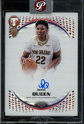 2025/26 Topps Pristine Derik Queen Rookie RC Refractor Encased Autograph Pelicans