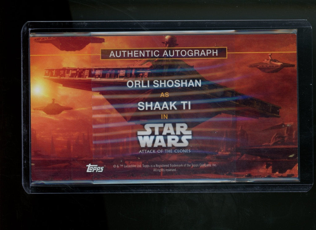 2016 Topps Star Wars Attack of the Clones Saak Ti Orli Shoshan Autograph Blue