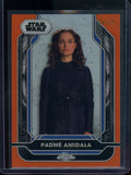 2026 Topps Chrome Star Wars Padme Amidala Orange Refractor /25 #130