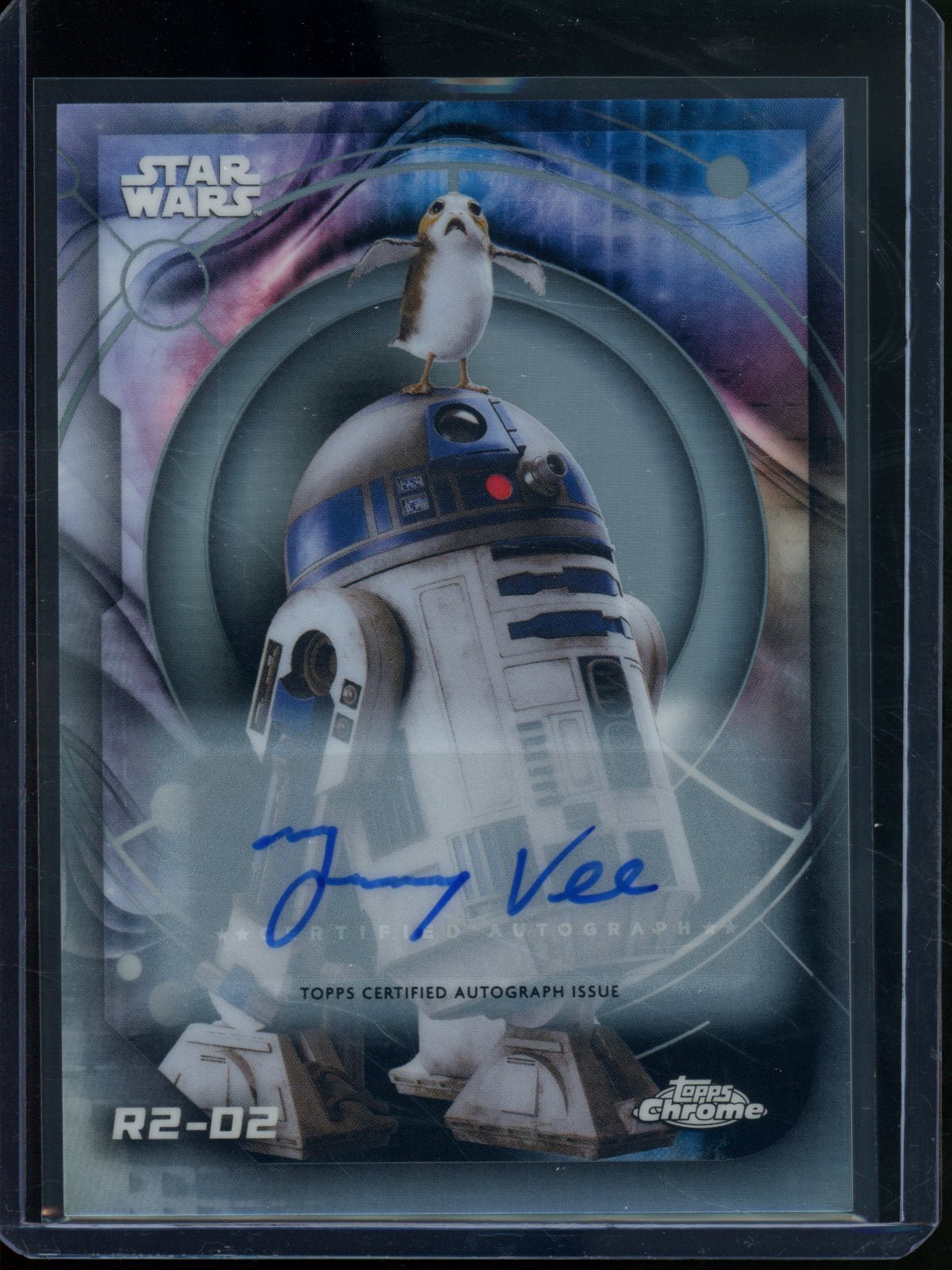 2026 Topps Chrome Star Wars R2-D2 Jimmy Vee Refractor Autograph #197