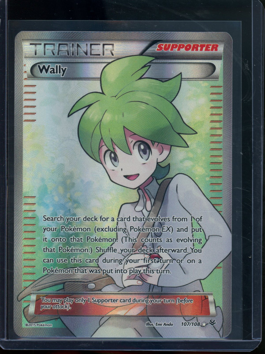 2015 Pokemon Roaring Skies Wally 107/108