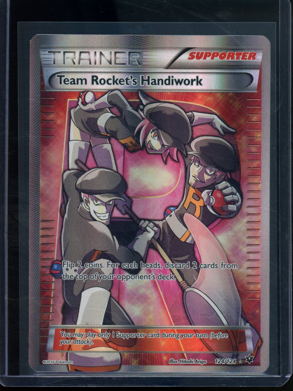 2016 Pokemon Fates Collide Team Rocket's Handiwork 124/124