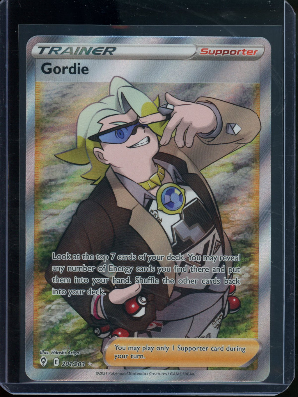 2021 Pokemon Evolving Skies Gordie 201/203