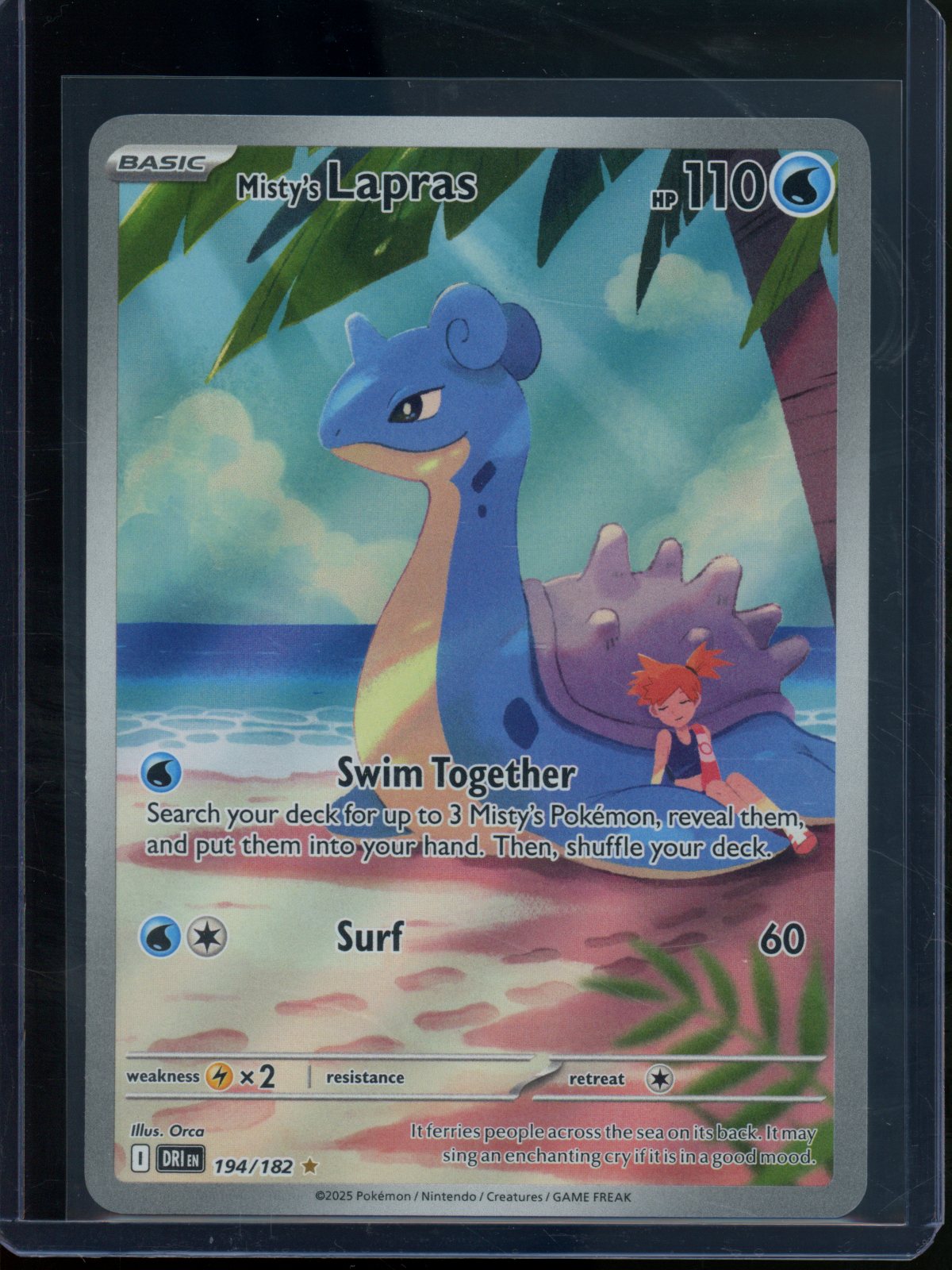 2025 Pokemon Destined Rivals Misty's Lapras 194/182