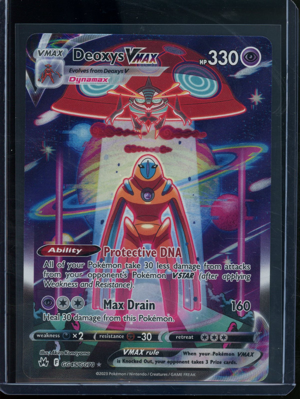 2023 Pokemon Crown Zenith Deoxys VMAX GG45/GG70