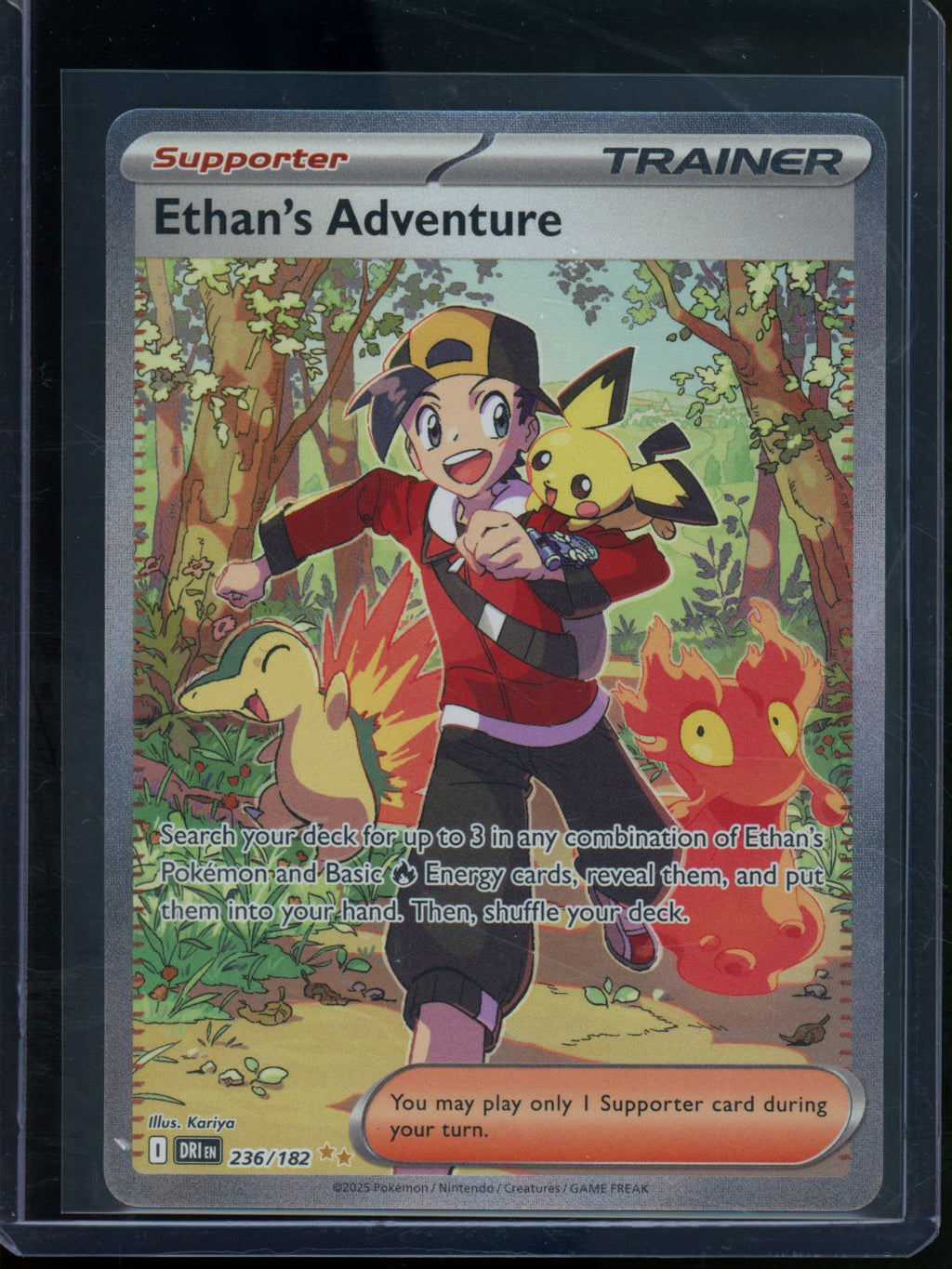 2025 Pokemon Destined Rivals Ethan's Adventure 236/182