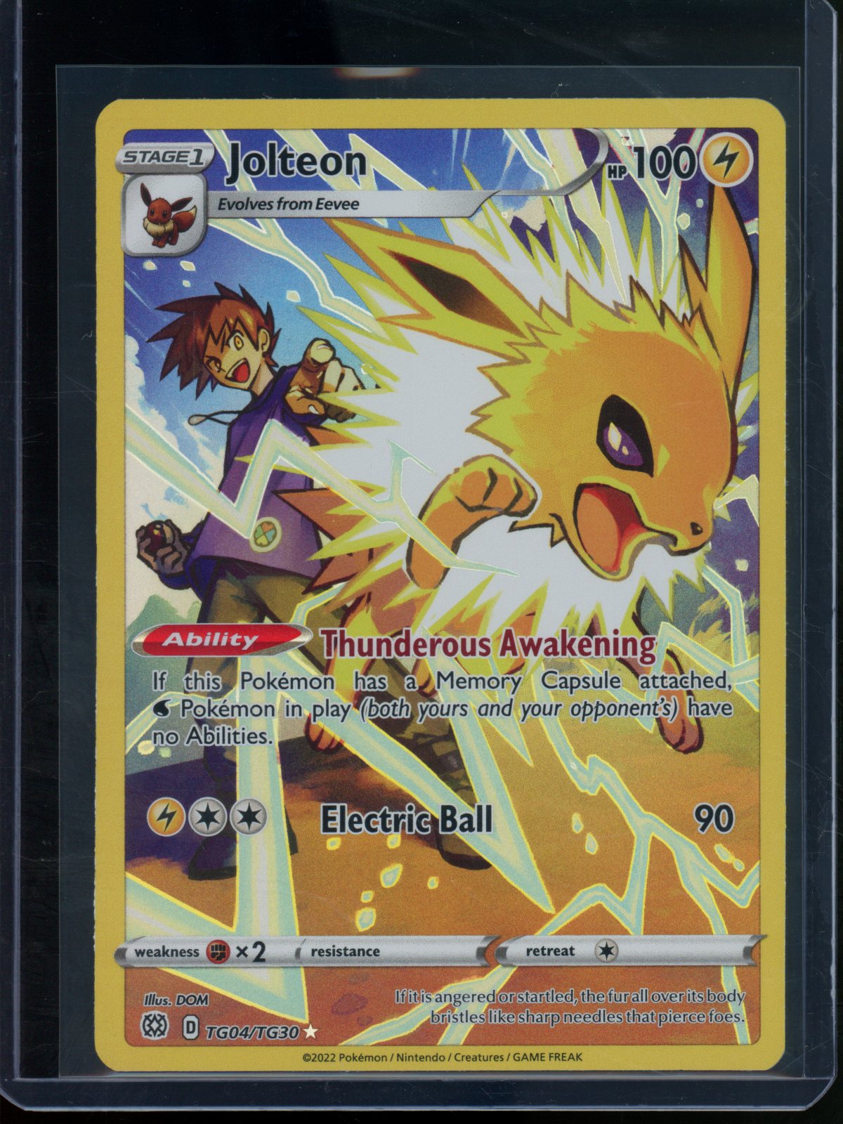 2022 Pokemon Brilliant Stars Jolteon TG04/TG30