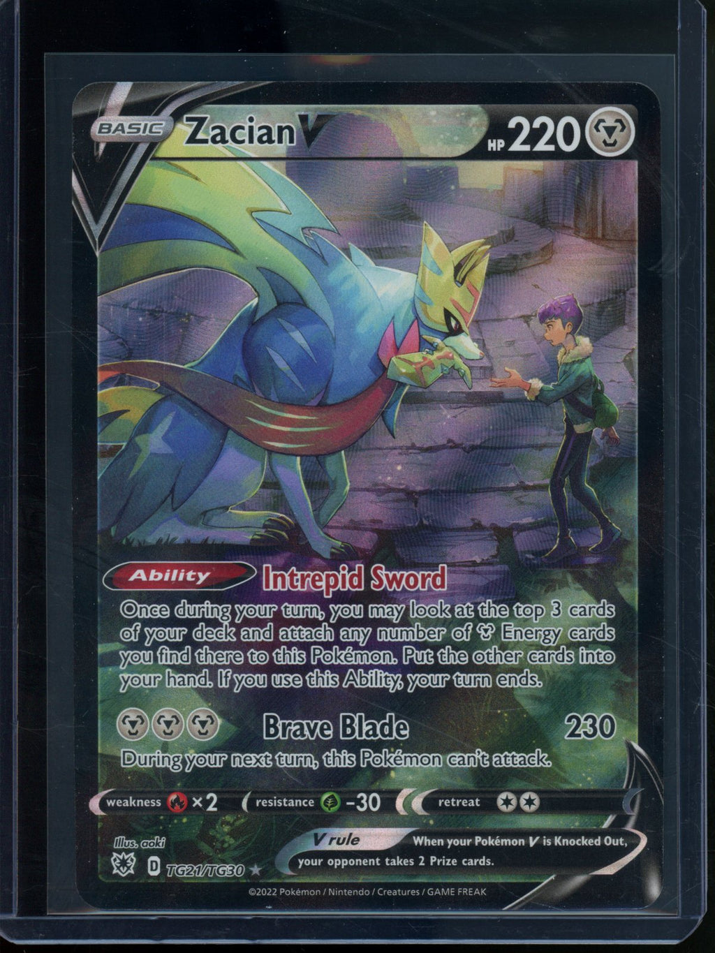 2022 Pokemon Astral Radiance Zacian V TG21/TG30