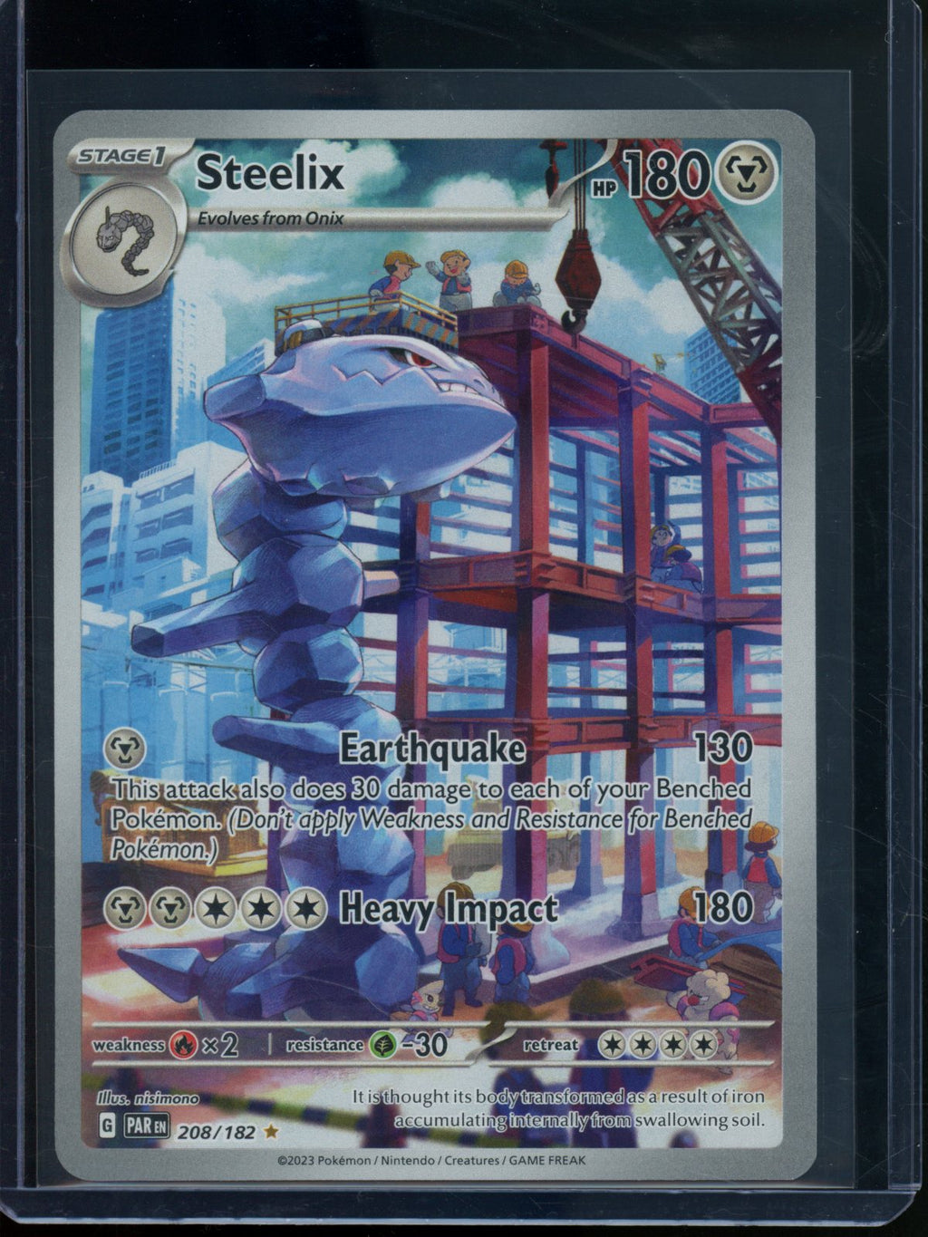 2023 Pokemon Paradox Rift Steelix 208/182