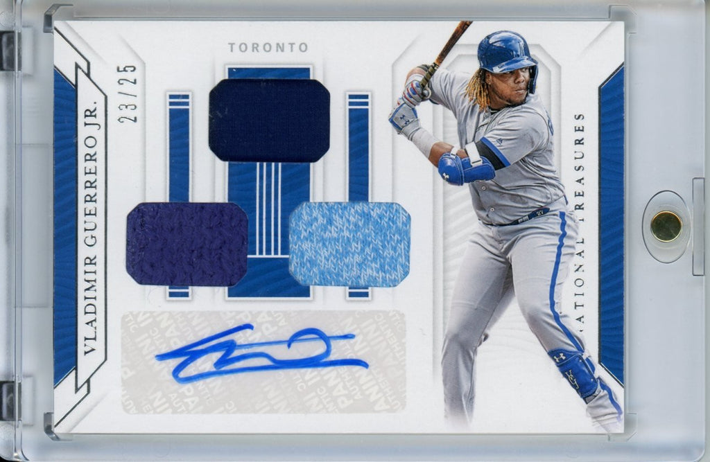 2019 Panini National Treasures Vladimir Guerrero Jr. Rookie RPA /25 Blue Jays