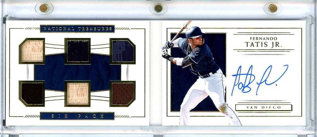 2019 Panini National Treasures Fernando Tatis Jr. RC Six Pack Booklet /99 Padres