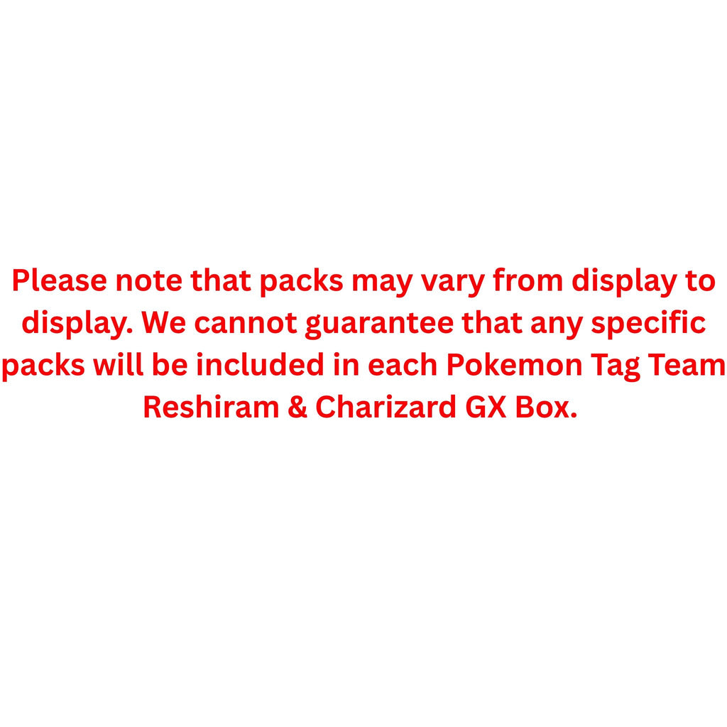 Pokemon Tag Team Reshiram & Charizard GX Box